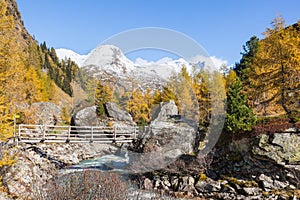 Alp footbridge