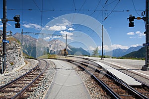 Alp Grum railway station, Switzerland