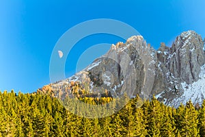 Alp mountains at Lago di Carezza (Karersee), Südtirol, Italy