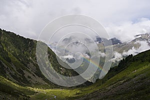 Alp Tirol Austria Nature Scenic Rainbow