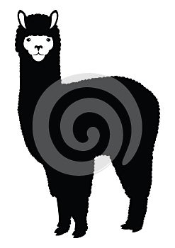 Alpaca Lama silhouette