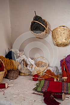 Alpaca yarn to be knitted