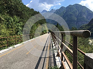 Alpe Adria Bike Path in Italy