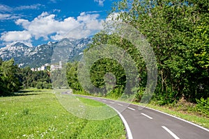 Alpe Adria cycle path, Italy.