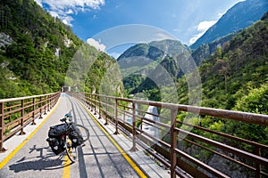 Alpe Adria cycle path, Italy.