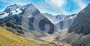 Alpe de Villar d`Arene huts in Ecrins national park, France