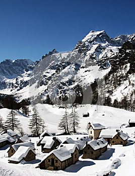 Alpe devero in winter