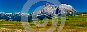 Alpe di Siusi in summer scenic landscape