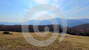 Alpe Vicania montane meadow panorama, Vico Morcote, Ticino, Switzerland