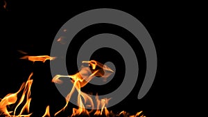 Alpha channel flames and fire