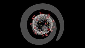 Alpha channel is included. Coronavirus, flu virus  SARS-CoV-2, Covid-19, Wuhan Coronavirus, 2019nCoV, SARS-CoV, MERS-CoV under t