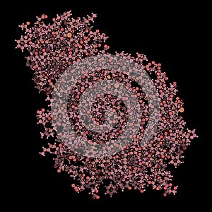 Alpha-galactosidase (Agalsidase) enzyme. Cause of Fabry\'s disease. Administered as enzyme replacement therapy. 3D rendering based