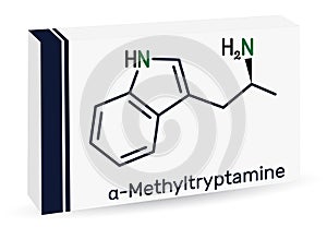 alpha-Methyltryptamine, Î±MT, AMT, molecule. It is psychedelic, stimulant, antidepressant and entactogen drug.