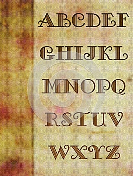 Alphabet background photo