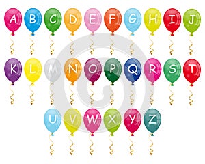 Alphabet balloons photo