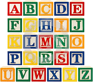 L'alfabeto blocchi 