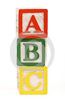 Alphabet blocks isolated