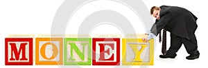 Alphabet Blocks MONEY