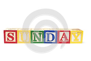 Alphabet Blocks - Sunday