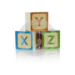 Alphabet blocks - XYZ