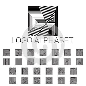 Alphabet brand letters as logo