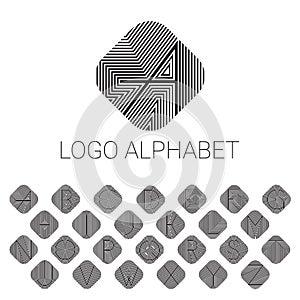 Alphabet brand letters as logo.