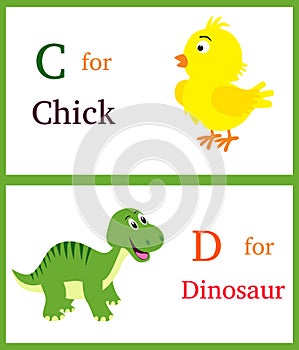 Alphabet C and D