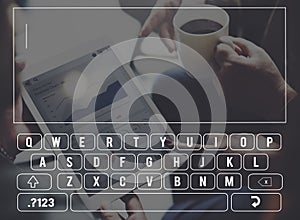 Alphabet Communication Computer Digital Input Concept