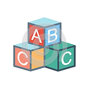 Alphabet Cube Learning Icon