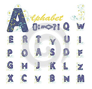 Alphabet. decorative letters