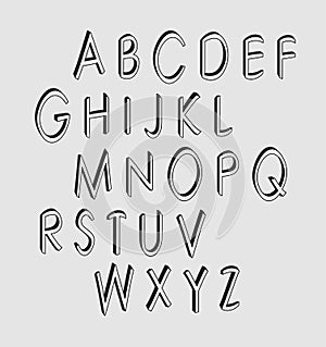 Alphabet. Design elements