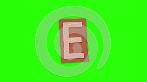 Alphabet E - Ransom Note Animation paper cut