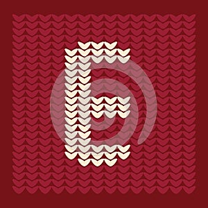 alphabet e. Vector illustration decorative design