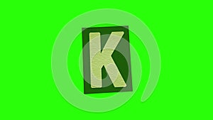 Alphabet K - Ransom Note Animation paper cut