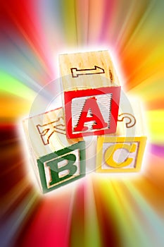 Alphabet learning blocks