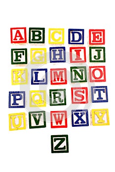 Alphabet learning blocks
