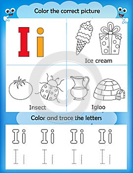 Alphabet learning and color letter I