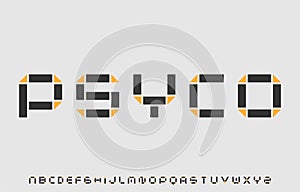 Alphabet letter font family