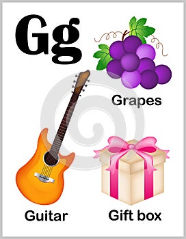 Alphabet letter G pictures