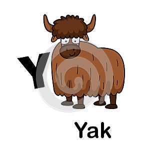 Alphabet Letter y-yak