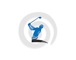 Alphabet Letter Z Golf Sport Logo Design Template.