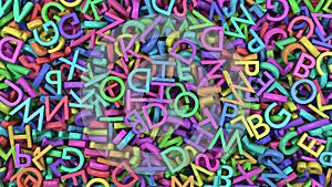 Alphabet letters colors