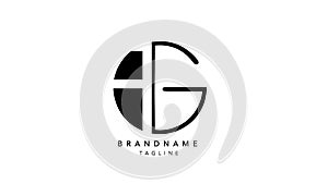 Initials Monogram logo AG photo