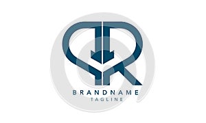 Monogram logo PR