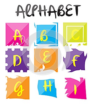 Alphabet Logo Set Illustration