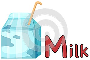alphabet M for milk