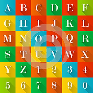 Alphabet and numerals