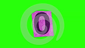 Alphabet O - Ransom Note Animation paper cut