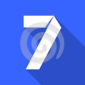 Alphabet paper cut number