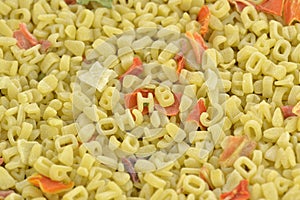 Alphabet pasta